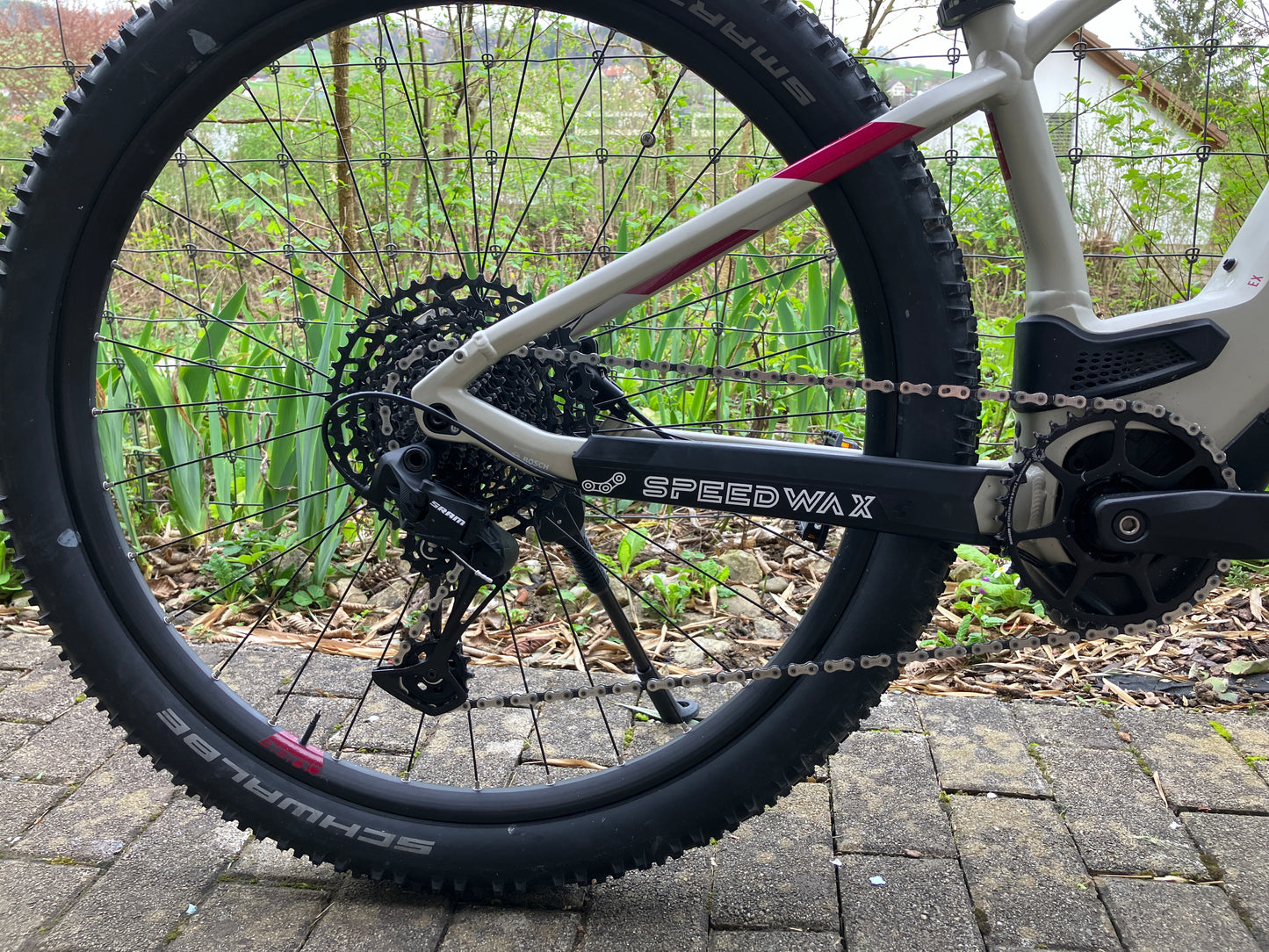 Aufkleber Kettenstrebe speedwax